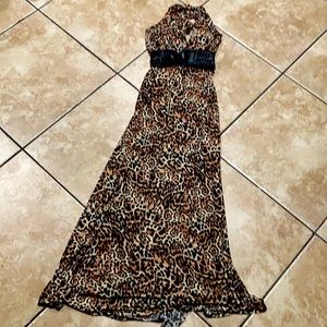 XOXO Leopard Print Maxi Dress